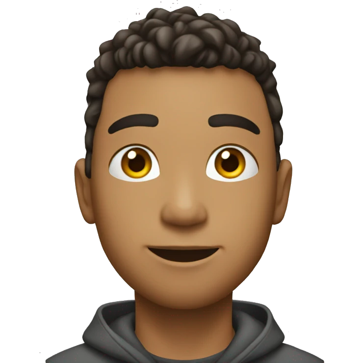 joven jugando emoji