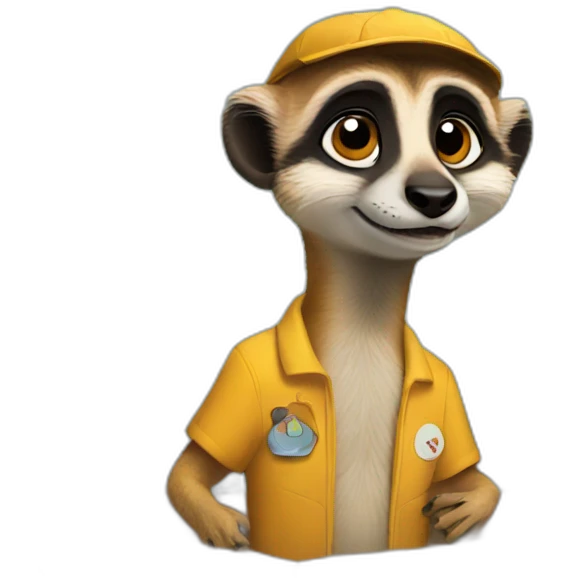 meerkat pizza delivery man emoji