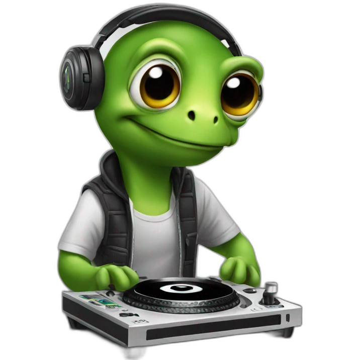 Dj turtle  emoji