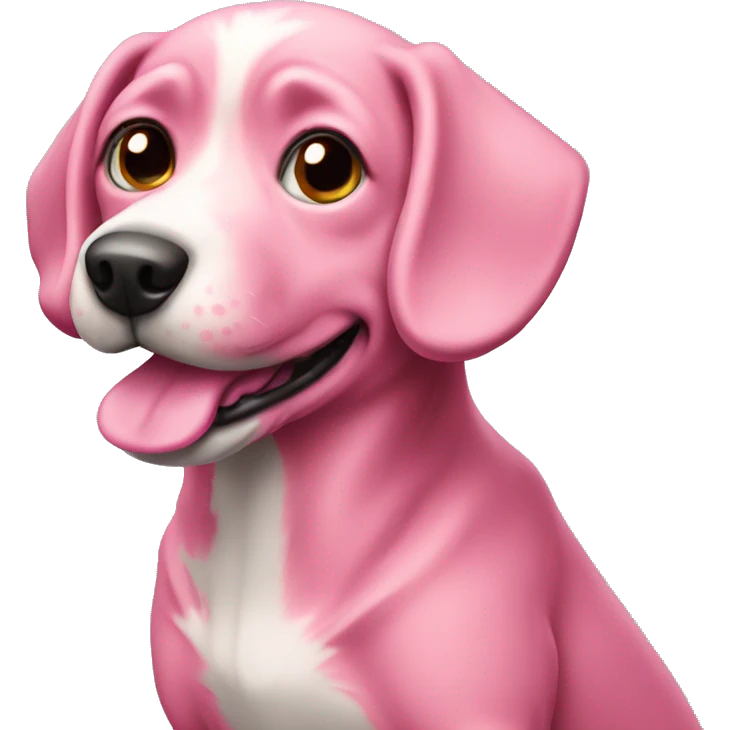 pink dog emoji