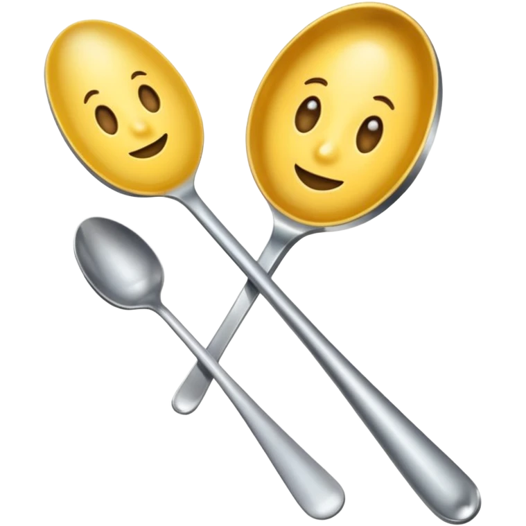 one big spoon and one little spoon emoji