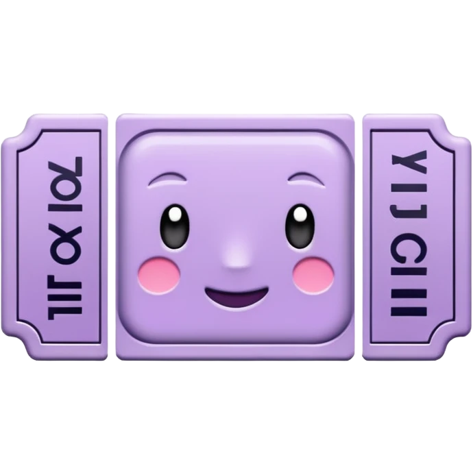Pale Purple 1 Signed ticket  emoji