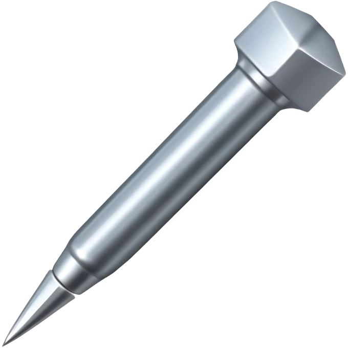 clou en acier métallique emoji