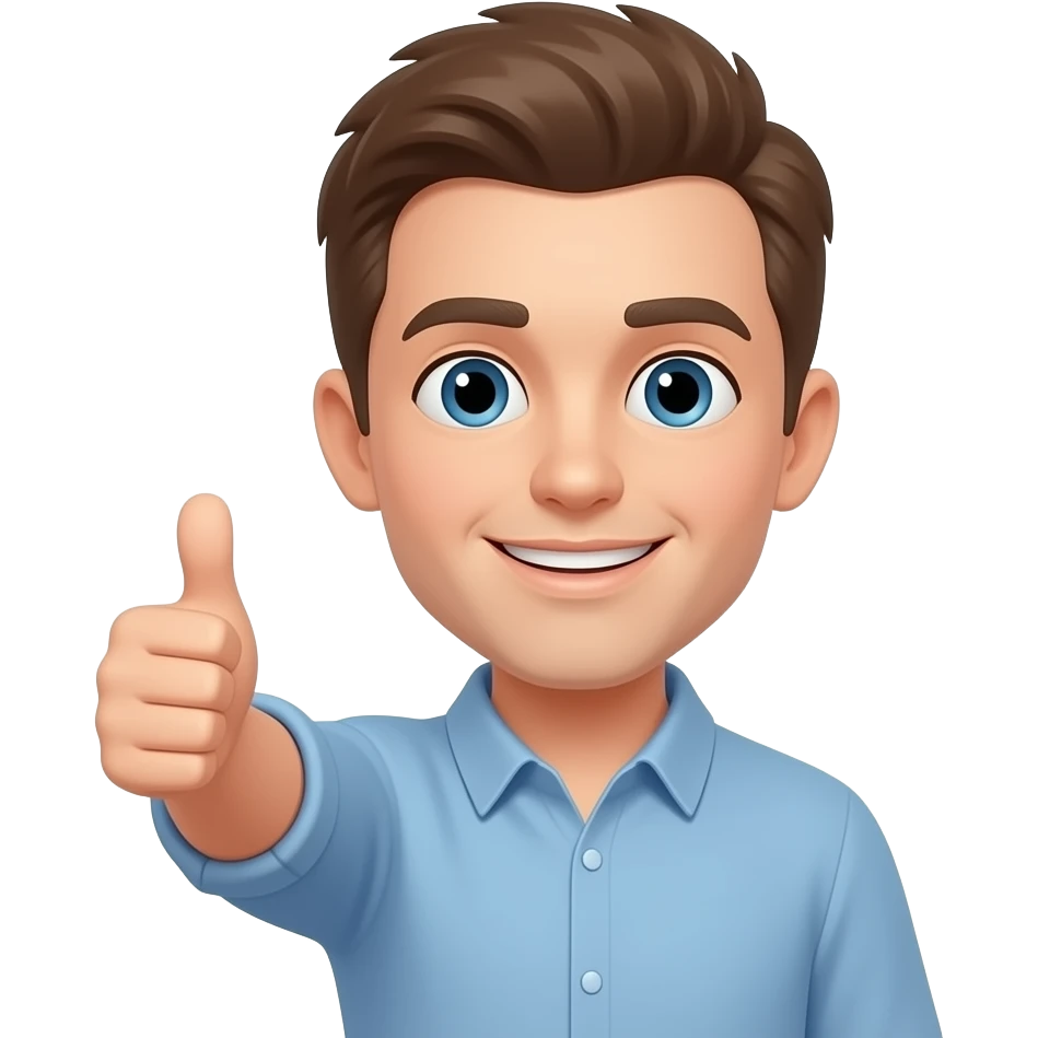Person with a thumbs-up emoji