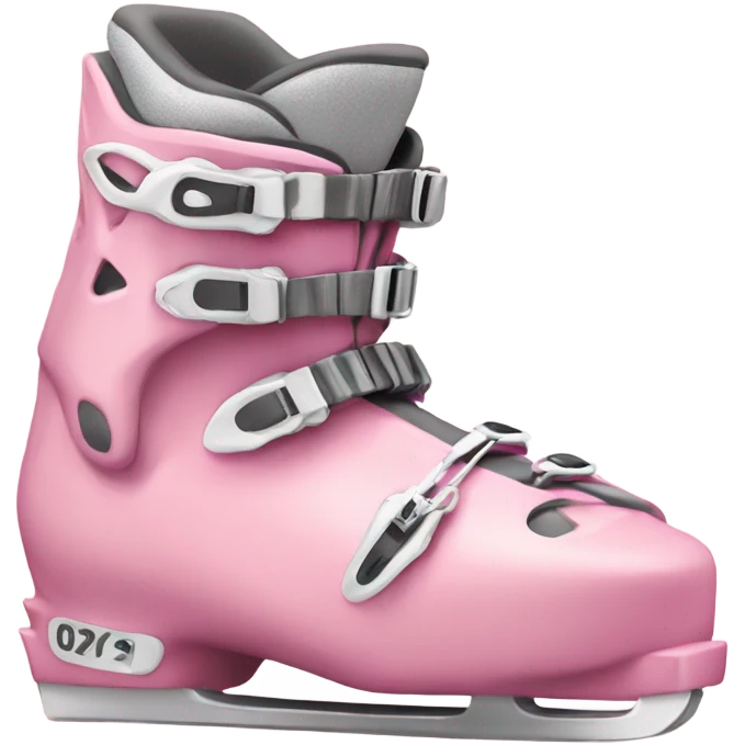Soft pink ski boots emoji style  emoji