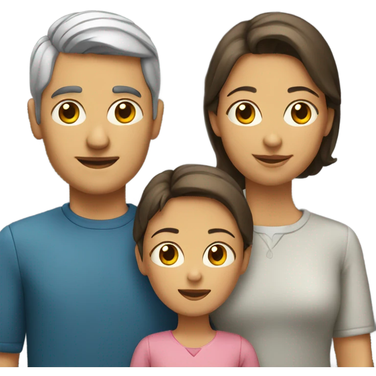 man and woman with 2 children emoji