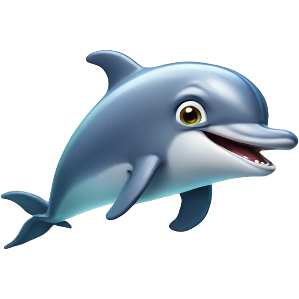 shocked dolphin emoji