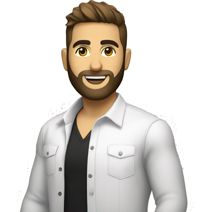 kendji en blouse blanche de scientifique emoji