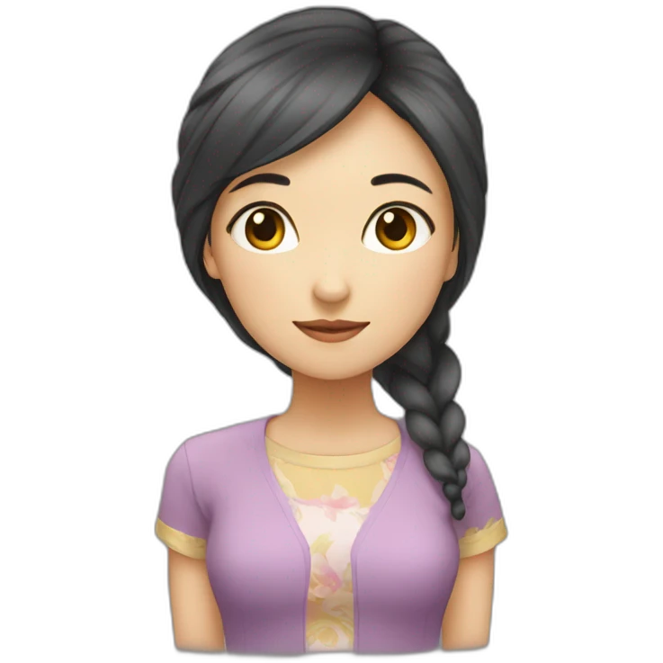 抱着猫的女人 emoji