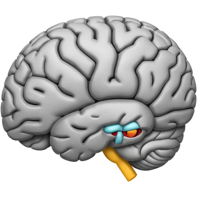flexible brain emoji