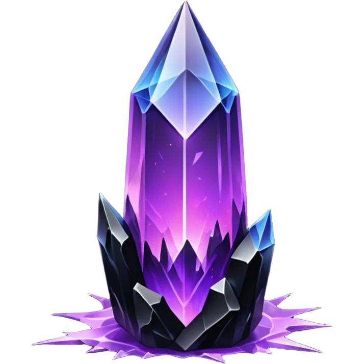 Purplish/black Skyshard crystal emoji