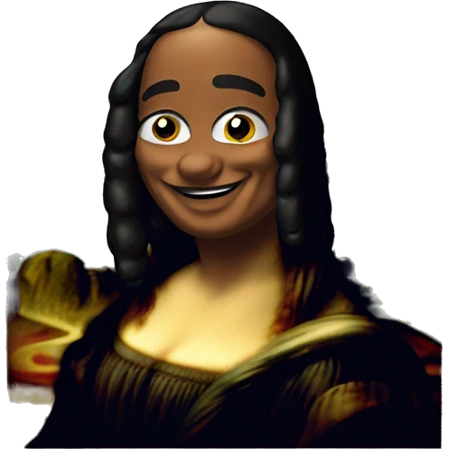 The mona lisa emoji
