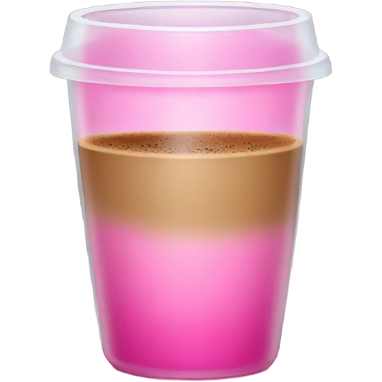 coffee glass pink emoji