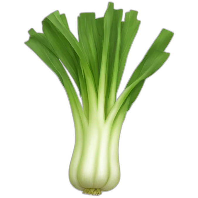 leek vegetable emoji