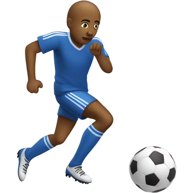 Person dribbling a soccer ball emoji