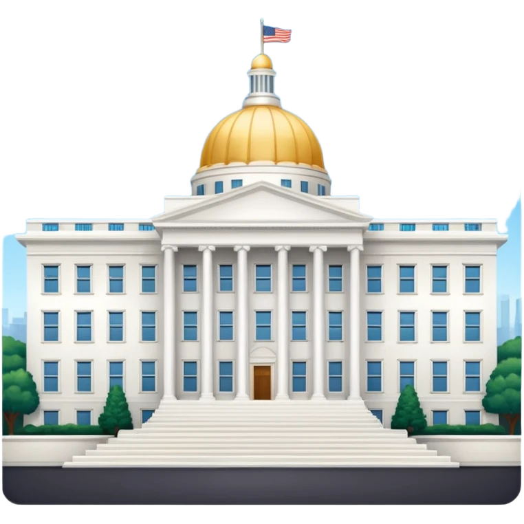 make the png emoji of president's office building emoji