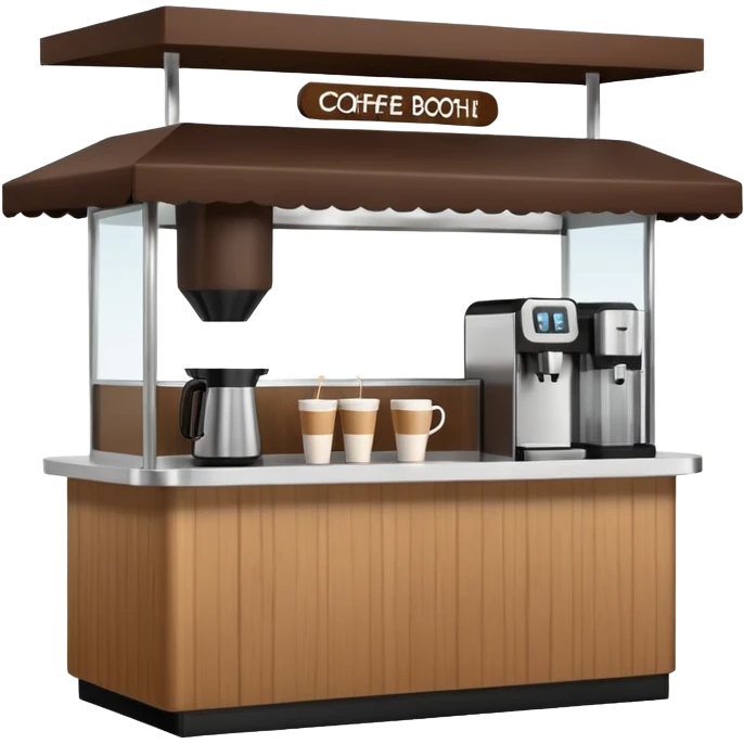 pop up coffee booth emoji