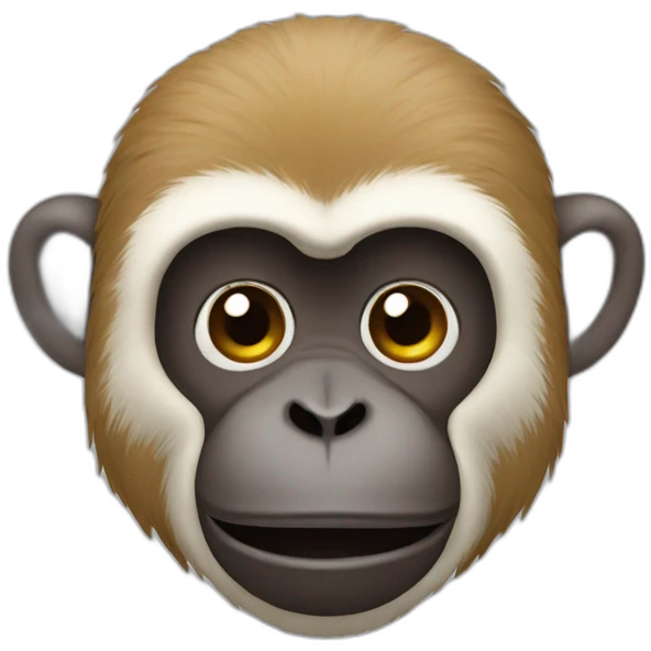 Monkey shutting his ears because it's loud  emoji