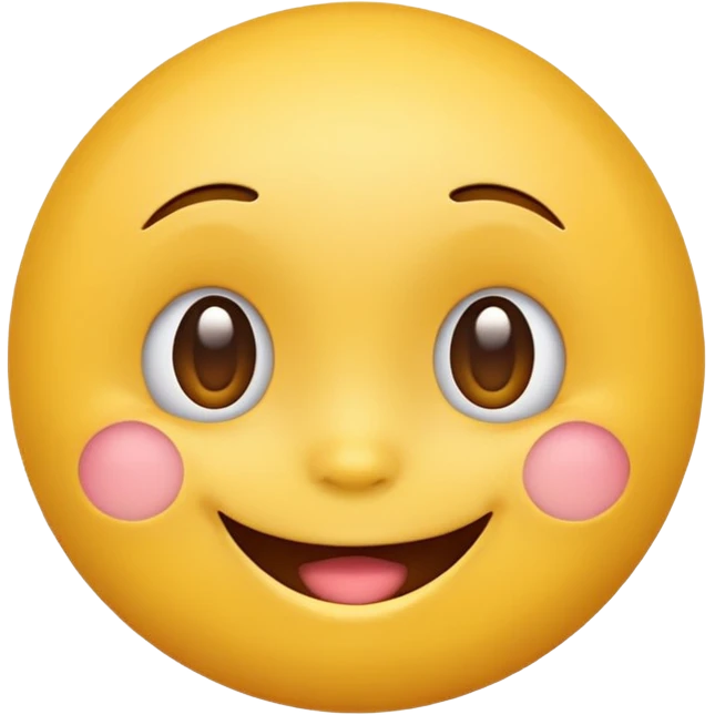 emoji yellow cute face smiling emoji