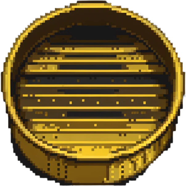 golden sieve with sparkles emoji