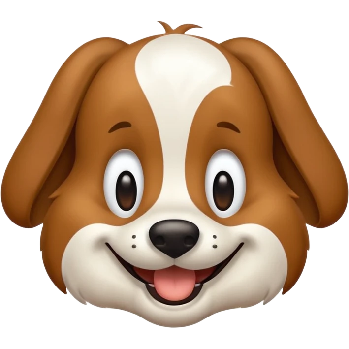 Goofy dog emoji