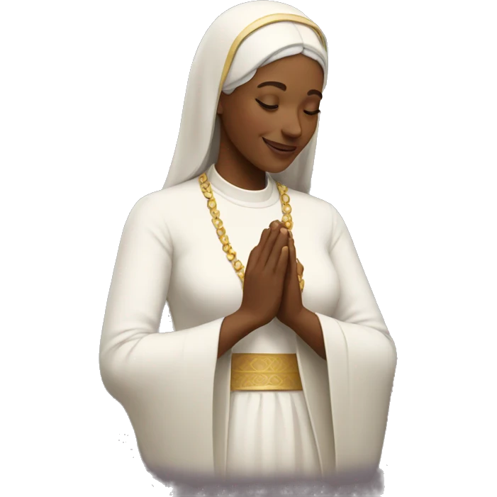 Woman being blessed  emoji