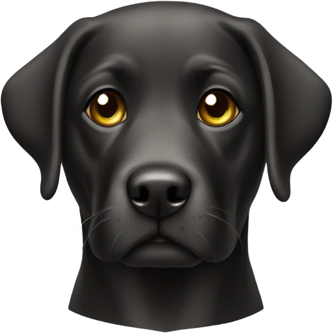 Dog Labrador black emoji