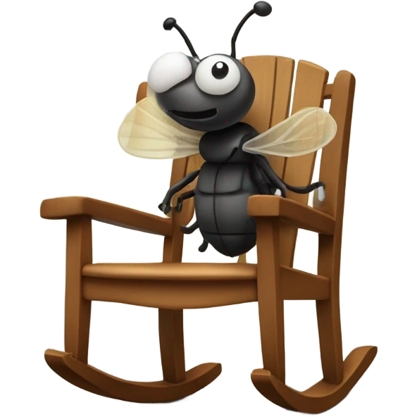 fly rocking in a rocking chair  emoji