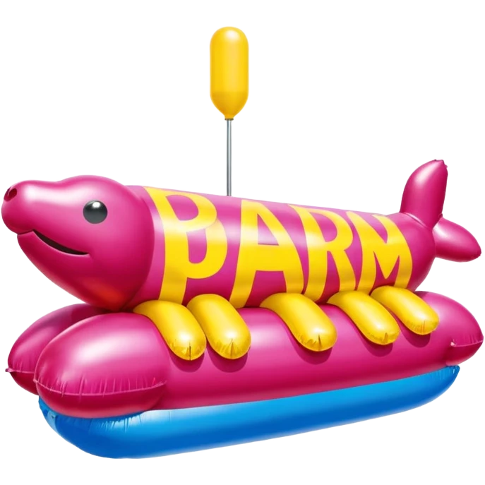  paris SPAM meat jeff koons style inflatable sculpture art painting  emoji