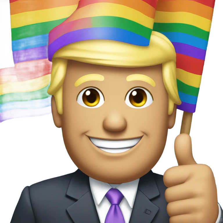 trump gay pride emoji