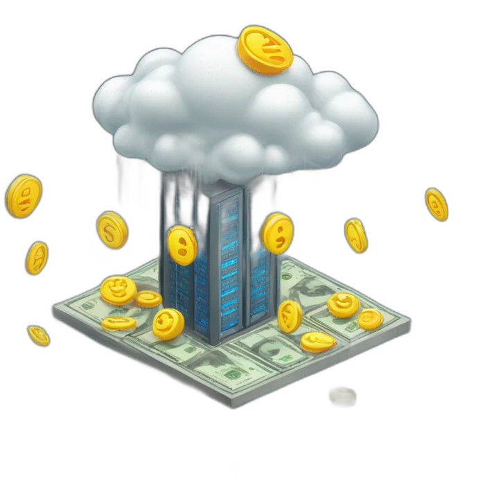 datacenter power money rain emoji
