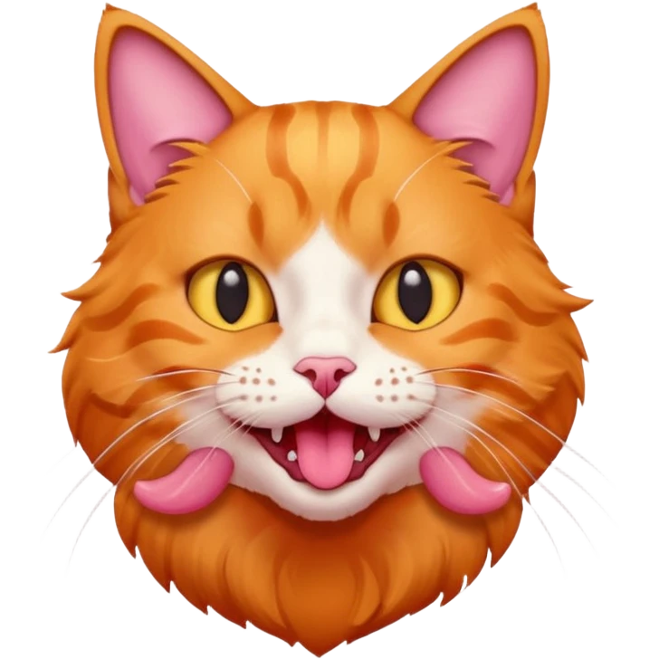 😽 cat emoji with its tongue out like this 😛 emoji