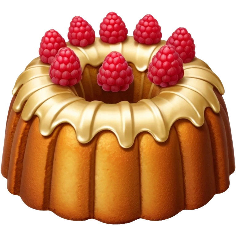 bundt cake with raspberries inside of it emoji