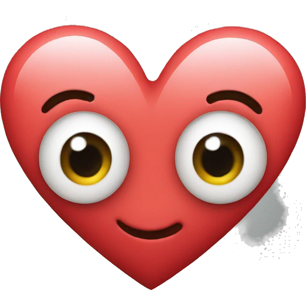Heart with eyes emoji