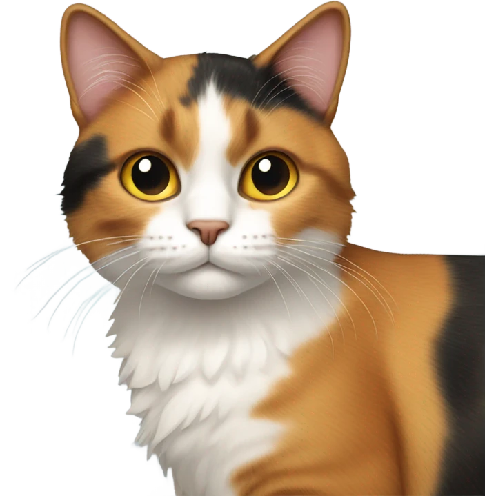 Calico cat emoji
