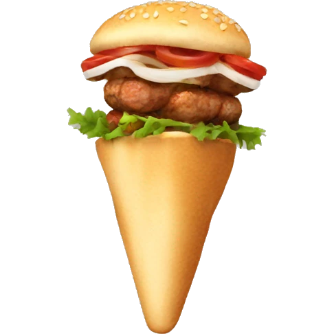 A kebab emoji