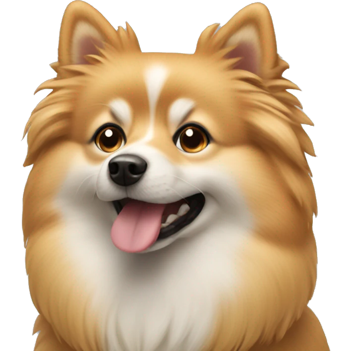 Spitz dog emoji