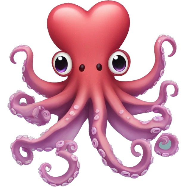 Octopus with 3 hearts  emoji