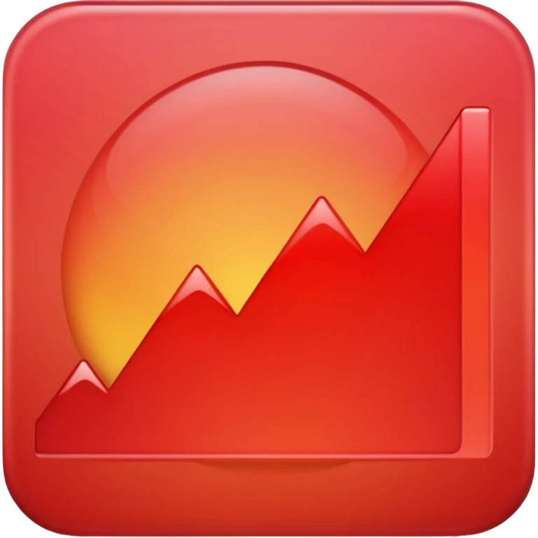 red chart decreasing down emoji
