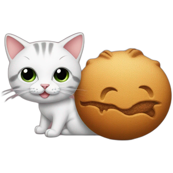 Cat and kakaa emoji