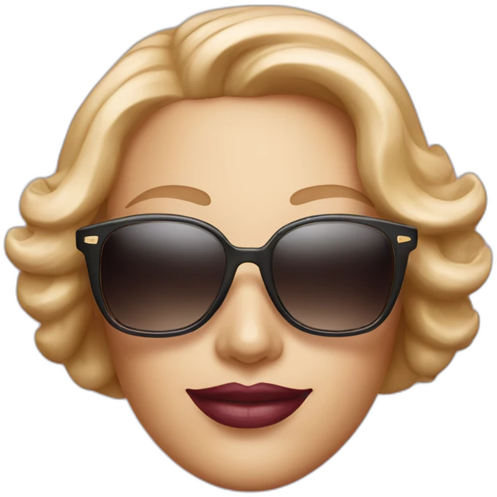 estee lauder with sunglasses emoji