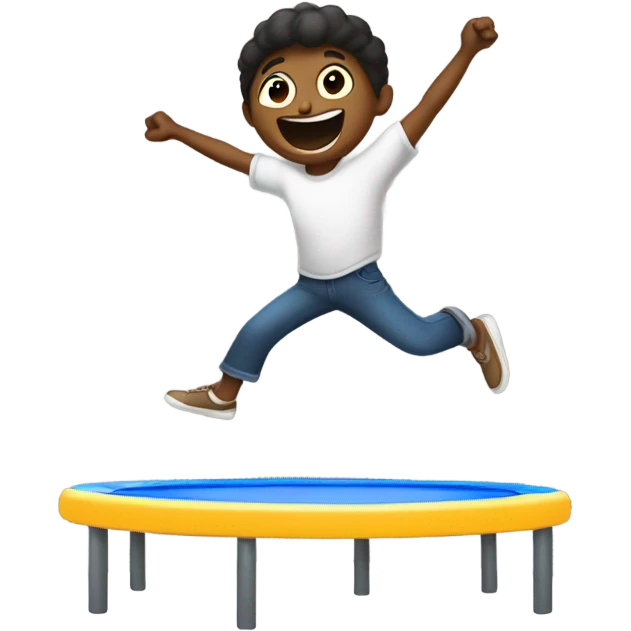 Jumping on trampoline  emoji