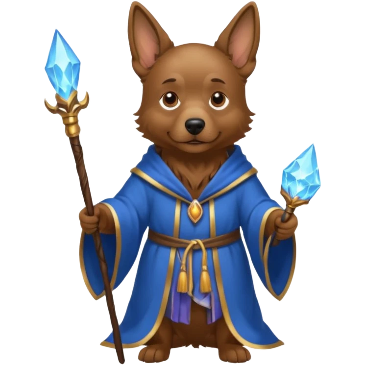 Dog wizard emoji