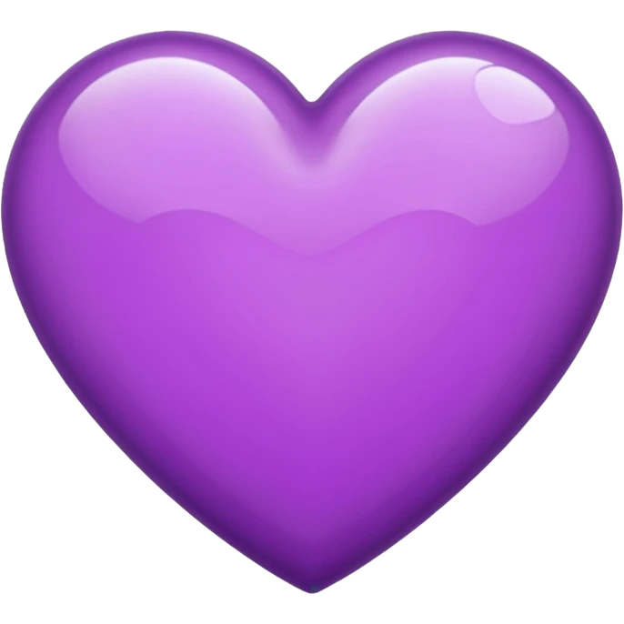 purple heart with emphasized gloss emoji