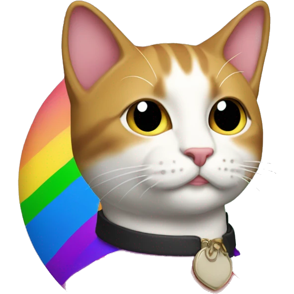 the gayest lgbtqia+ progressive anti-racist cat emoji
