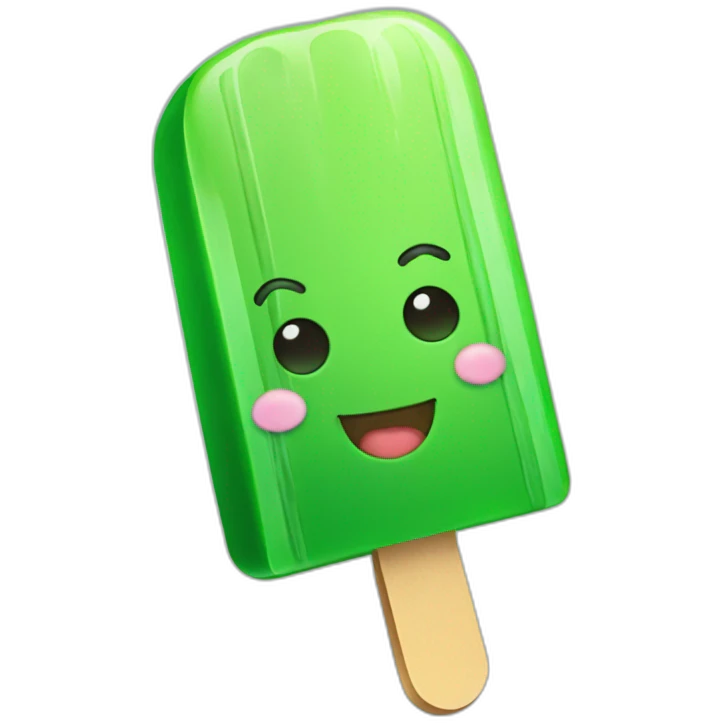 green popsicle emoji