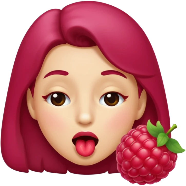 Face winking blowing raspberry emoji