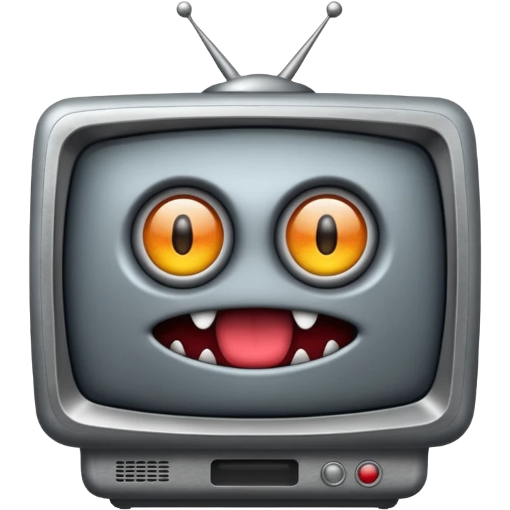 TV-headed monster emoji