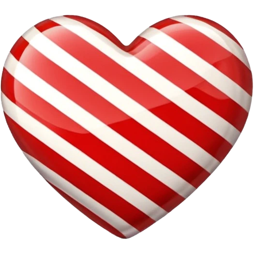 heart with a candy stripe emoji