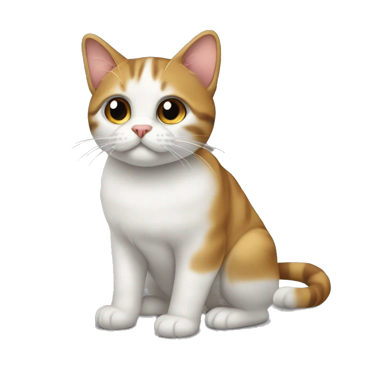 Шотландская кошка с бантиком на шее  emoji
